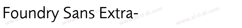 Foundry Sans Extra字体转换